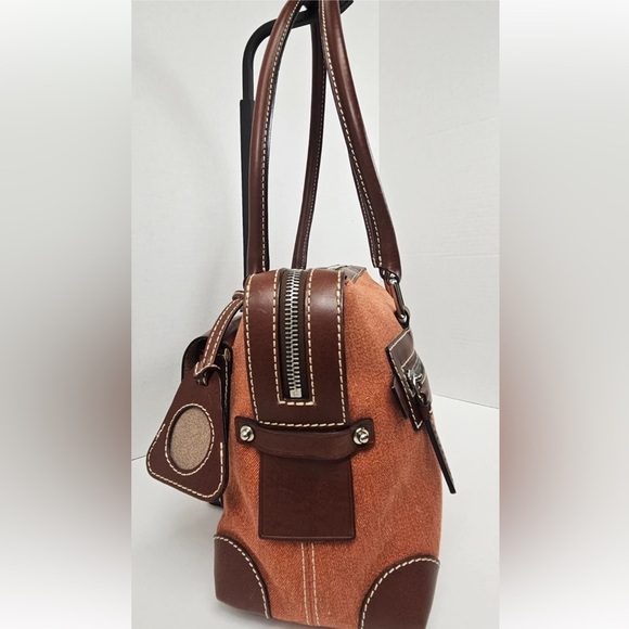 Dooney & Bourke Brown and Tan Shoulder Bag - Picture 5 of 16